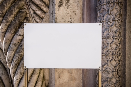 white billboardの写真素材
