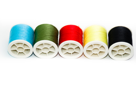 colorful sewing threads