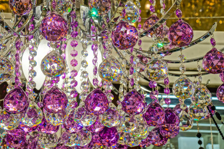 glass lamp in Prague, Czech Republicの写真素材