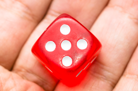 Red diceの写真素材