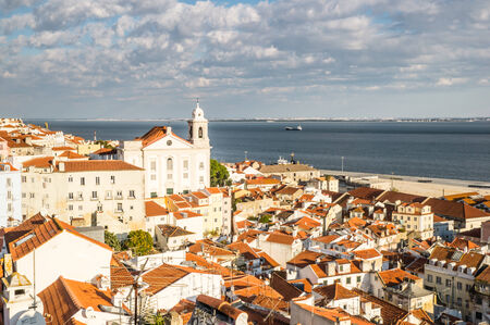 Alfama in Lisbon, Portugalの写真素材