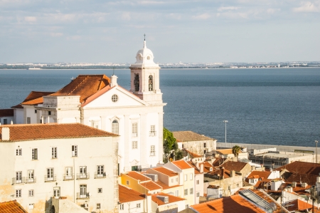 Alfama in Lisbon, Portugalの写真素材