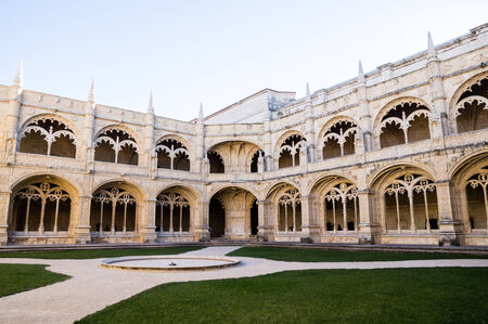 Jeronimos Monastery in Lisbon, Portugalのeditorial素材