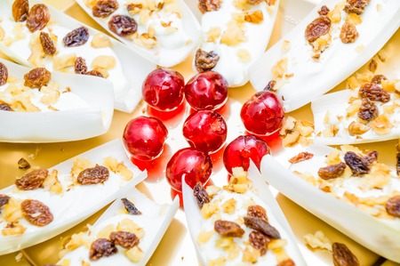 Endive or chicory salad with blue cheese