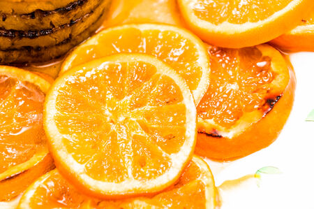 sweet caramelised orangeの写真素材