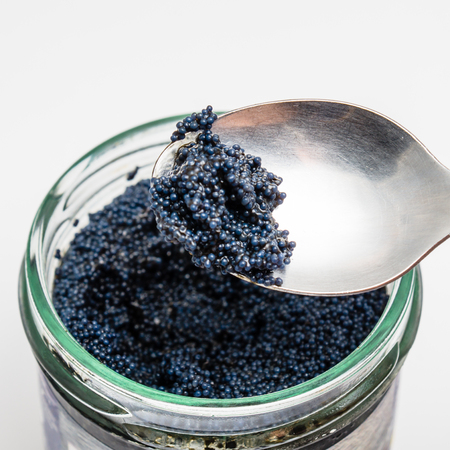 spoon black caviarの写真素材