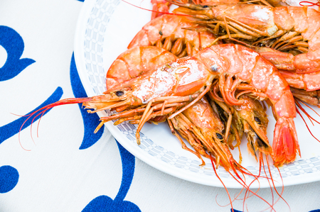 grilled shrimpの写真素材