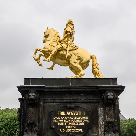 The Goldener Reiter (Golden Rider) in Dresden, Germanyのeditorial素材