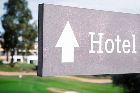 hotel signの写真素材