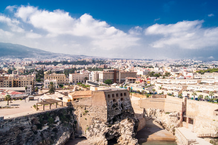 MELILLA, SPAIN - MARCH 26: View of Melilla city on March 26, 2013 in Melilla, Spain.The city has a population of 81,188 inhabitants and it is the bordering region of Rif (Morocco).のeditorial素材