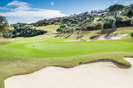 golf course in Mijas, Malaga, Spainの写真素材