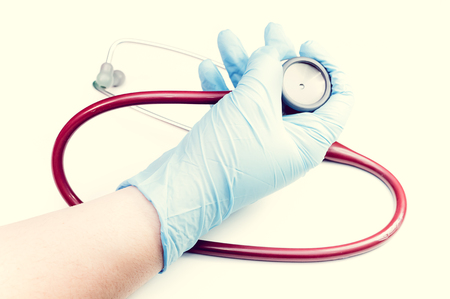 doctor with a sthetoscopeの写真素材
