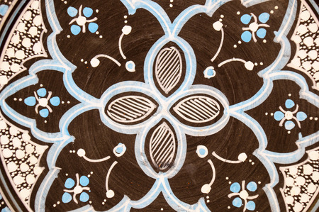 decorated earthenware dish