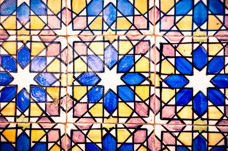 vintage portuguese tiles の写真素材