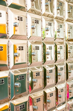 metal mailboxesの写真素材