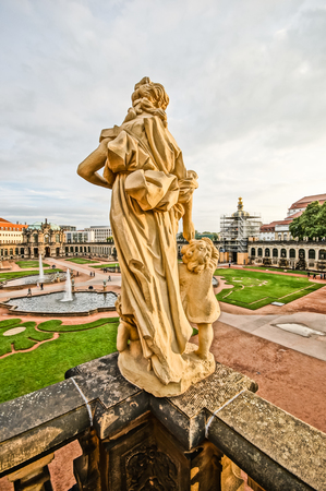 Zwinger in Dresden, Germanyの写真素材