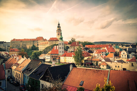 Cesky Krumlov, Czech Republicの写真素材