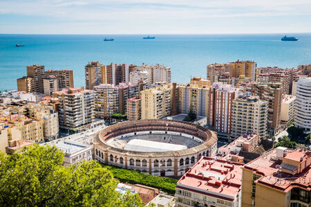 bullring in Malaga, Spainのeditorial素材