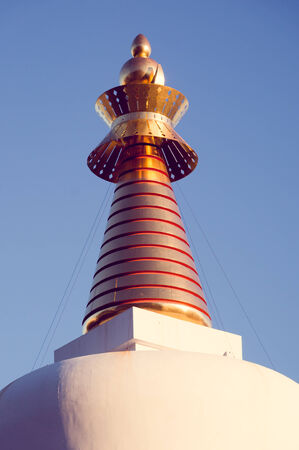 Buddhist Stupa in Benalmadena, Malaga, Spainの写真素材