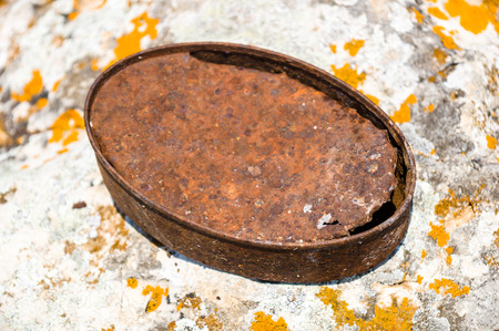 rusty tinの写真素材