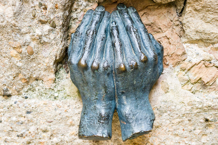 Santa Pau in Girona Catalonia Spainの写真素材