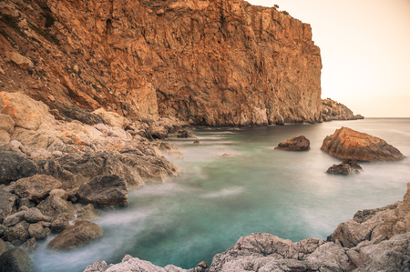 Costa Brava in Girona, Catalonia, Spainの写真素材