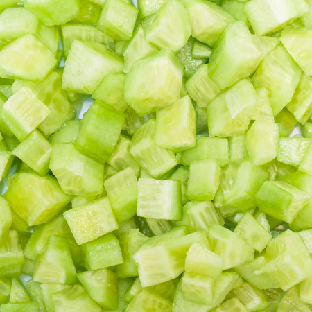 sliced cucumberの写真素材