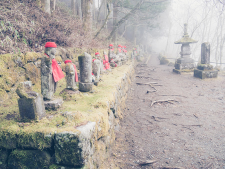 Jizo Statues in Nikko, Japan