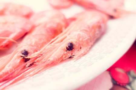 grilled prawnsの写真素材