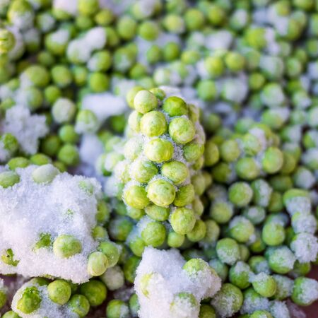 frozen peasの写真素材