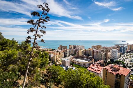 Malaga cityscape, Spainの写真素材