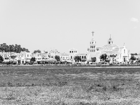 El Rocio in Huelva, Spainの写真素材