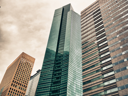 TOKYO, JAPAN - MARCH 21: Shiodome on March 21, 2015 in Tokyo, Japan. Shiodome is one of the principal financial districts of Tokyo.のeditorial素材