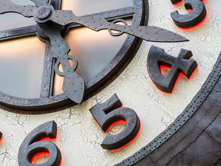 TOKYO, JAPAN - MARCH 20: clock designed by Studio Ghibli in Shiodome area on March 20, 2015 in Tokyo, Japan.のeditorial素材
