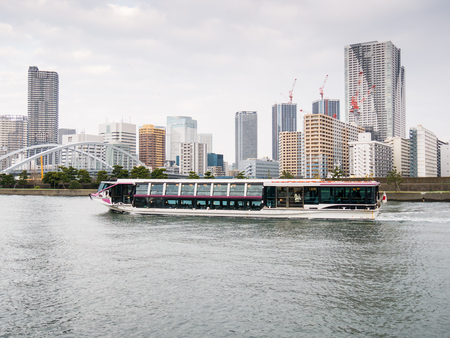 TOKYO, JAPAN - MARCH 20: Sumida River on March 20, 2015 in Tokyo, Japan.