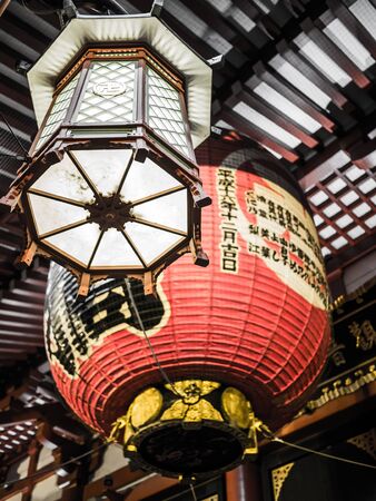 TOKYO, JAPAN - MARCH 21: Sensoji Temple on March 21, 2015 in Tokyo, Japan. This buddhist temple is the symbol of Asakusa and one of the most famous temples of Japan.のeditorial素材