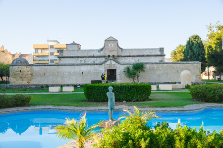RINCON DE LA VICTORIA, SPAIN - SEPTEMBER 06: Typical street on September 06, 2014 in Rincon de la Victoria, Malaga, Spain. It is a town in Costa del Sol.のeditorial素材