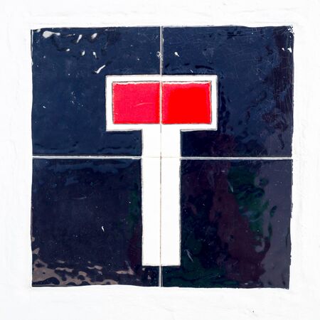 tiled traffic signalの写真素材