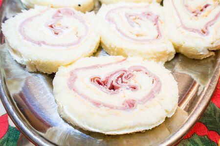 paste of cooked hamの写真素材