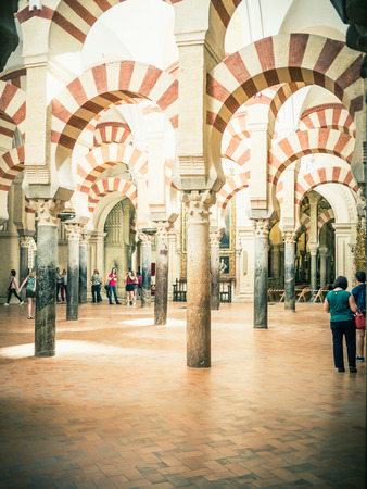 CORDOBA, SPAIN - MAY 08: View of Cathedral Mosque on May 08, 2015 in Cordoba, Spain. The historic centre was named a UNESCO World Heritage Site.のeditorial素材
