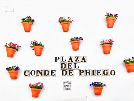 CORDOBA, SPAIN - MAY 08: Flowers Decoration during the Festival of the Patios on May 08, 2015 in...