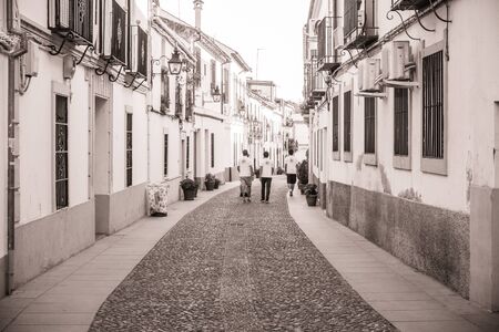 CORDOBA, SPAIN - MAY 09: typical street on May 09, 2015 in Cordoba, Spain. The historic centre was named a UNESCO World Heritage Site.のeditorial素材