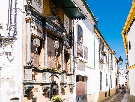 CORDOBA, SPAIN - MAY 08: typical street on May 08, 2015 in Cordoba, Spain. The historic centre was named a UNESCO World Heritage Site.のeditorial素材