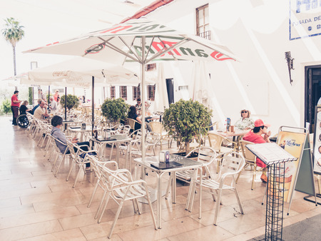 CORDOBA, SPAIN - MAY 08: typical street on May 08, 2015 in Cordoba, Spain. The historic centre was named a UNESCO World Heritage Site.のeditorial素材
