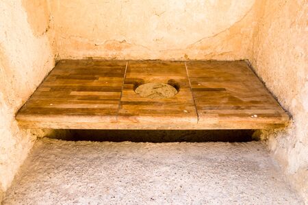 wooden latrineの写真素材