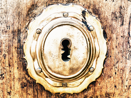 old door lockの写真素材