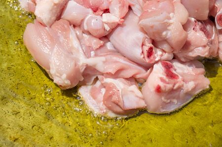 cooking paella, typical spanish foodの写真素材