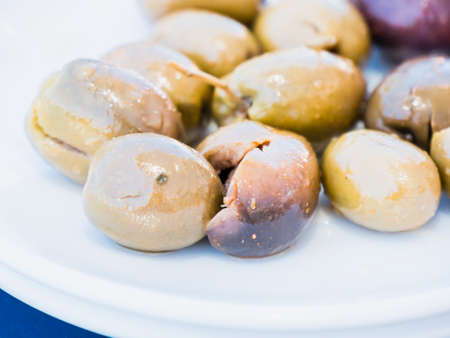 marinated olivesの写真素材