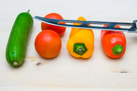 vegetables in a kitchenの写真素材