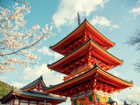 Kiyomizu-dera in Kyoto, Japanのeditorial素材